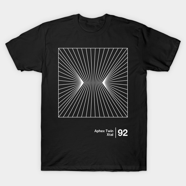 Xtal / Minimalist Style Graphic Design T-Shirt by saudade